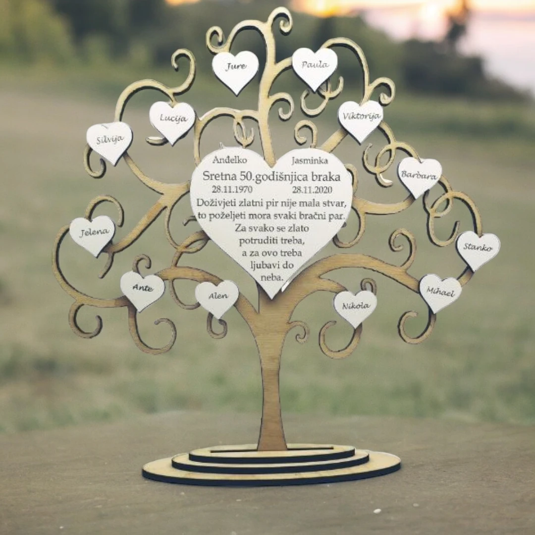 dekoracija obiteljsko stablo